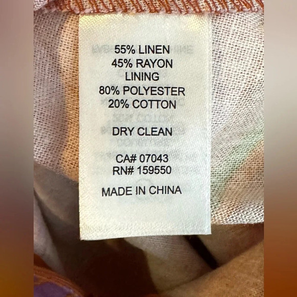 NEW CAROLINE CONSTAS linen halter maxi blend USS floral cut out beaded vacation - Picture 8 of 8